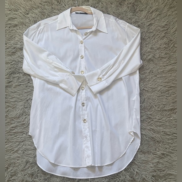 Zara Tops - Zara White Blouse Classic Top